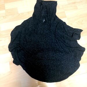 Justice black hoodie tee